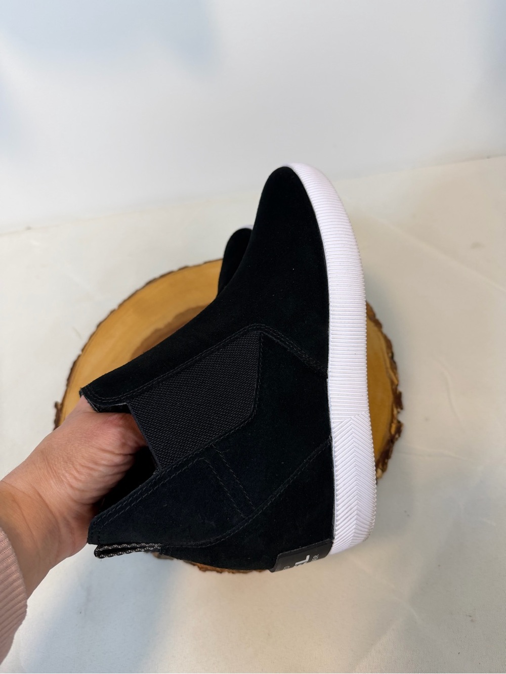 Sorel Out N About Slip On Wedge II Booties Black & White Suede Upper‎ Women’s 7 - Picture 5 of 10